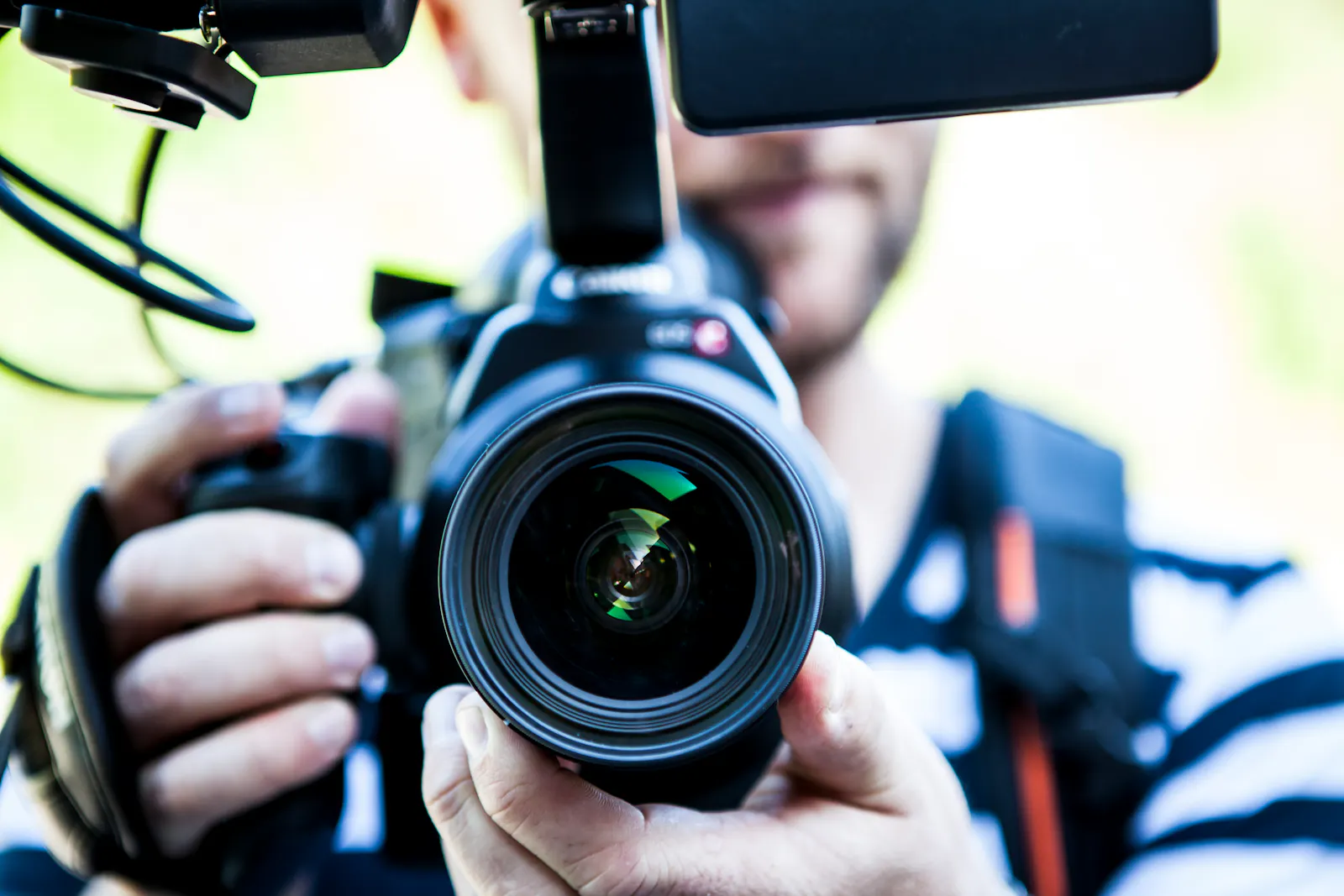 Videographer on set